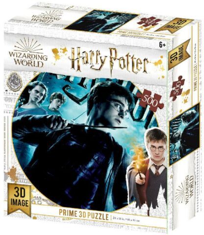 Puzzle Lenticulaire 500 pièces Prime 3D Harry Potter : Harry, Ron, Hermione [61x46cm]