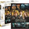 Puzzle 1000 pièces Aquarius Harry Potter : Trio + Affiches des 8 films [71x51cm]