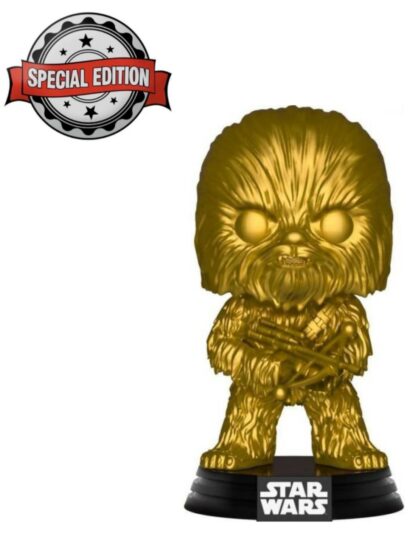 Figurine Funko POP! [Exclusive] Star Wars : Chewbacca Gold (version metallic) [63]