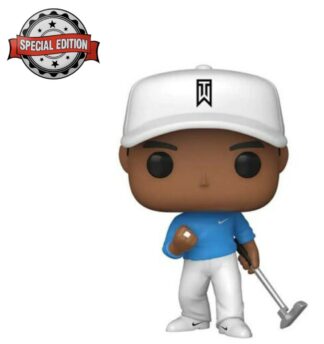 Figurine Funko POP! [Exclusive] Golf : Tiger Wood en T-Shirt Bleu [4]