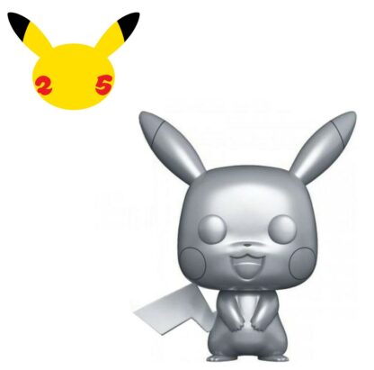 Figurine Funko POP! [Exclusive] Pokemon : Pikachu Silver (version metallic) [353]
