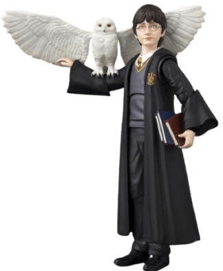Figurine articulée Harry Potter : Harry avec Hedwige [Nombreux accessoires inclus]