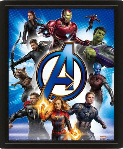 Poster 3D lenticulaire Marvel : Avengers Endgame [30x25cm]