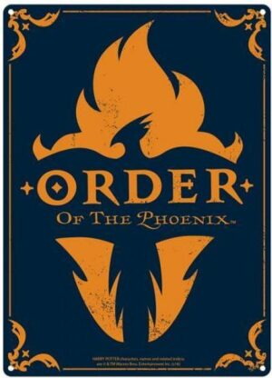 Plaque en métal Harry Potter : “Ordre du Phoenix” [42x30cm]