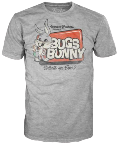 T-Shirt adulte Funko Tee Looney Tunes : Bugs Bunny "Quoi de neuf docteur ?"