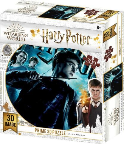 Puzzle Lenticulaire 300 pièces Prime 3D Harry Potter : Harry, Ron, Hermione [61x46cm]