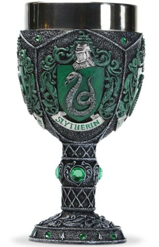 Coupe décorative en résine Enesco Harry Potter : Blason de la maison Serpentard [18cm]