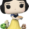 Figurine Funko POP! Disney Ultimate Princess : Blanche Neige (Snow White) tenant une tarte, accompagnée d'un lapin et d'une tortue [1019]