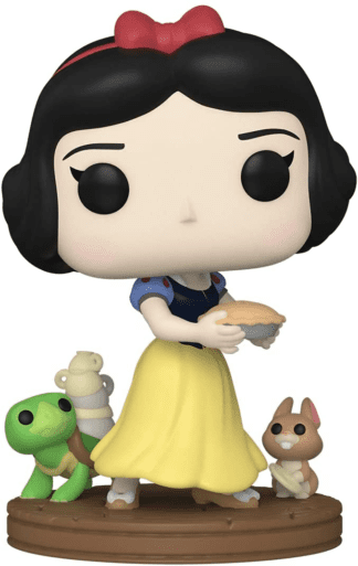 Figurine Funko POP! Disney Ultimate Princess : Blanche Neige (Snow White) tenant une tarte, accompagnée d'un lapin et d'une tortue [1019]