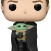 Figurine Funko POP! Star Wars : Luke Skywalker avec l'Enfant [482]