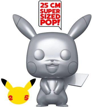 Figurine Funko Jumbo POP! Pokemon : Pikachu (Silver) [353] [26cm]