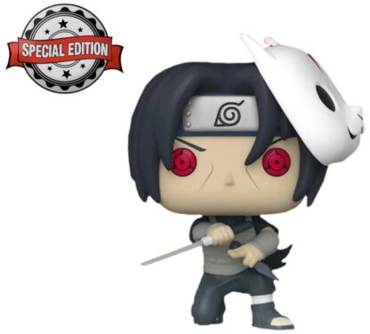Figurine Funko POP! [Exclusive] Naruto : Anbu Itachi portant masque de l'abu sur le côté de sa tête, tenant un katana et un couteau [1027]