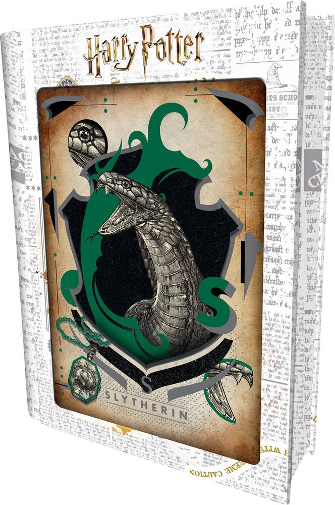 Puzzle Lenticulaire [Boite Métal Collector] 300 pièces Prime 3D Harry Potter  : Serpentard [46x31cm] - Geekotheque