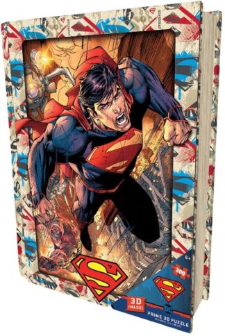 Puzzle Lenticulaire [Boite Métal Collector] 300 pièces Prime 3D DC Comics : Superman [46x31cm]