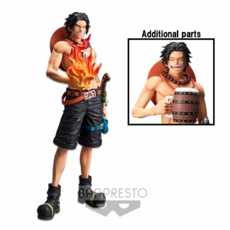 Figurine Banpresto One Piece : Grandista Portgas D. Ace une flamme ou une bière en main [28cm]
