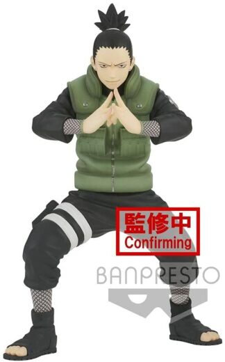 Figurine Banpresto Naruto Shippuden Vibration Stars : Nara Shikamaru dans sa tenue originale et prêt à se battre [18cm]