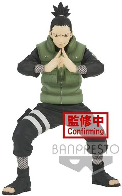 Figurine Banpresto Naruto Shippuden Vibration Stars : Nara Shikamaru dans sa tenue originale et prêt à se battre [18cm]