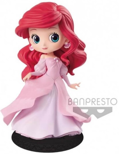 Figurine Banpresto Q Posket Disney La Petite Sirène : Ariel sous forme humaine dans sa robe de princesse rose (Robe B) [14cm]
