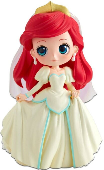 Figurine Banpresto Q Posket Disney La Petite Sirène : Ariel humaine dans sa tenue de mariée (Dreamy Style) [14cm]