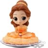 Figurine Banpresto Q Posket Disney La Belle et la Bête : Belle assise une tasse à la main (Sugirly) [10cm]