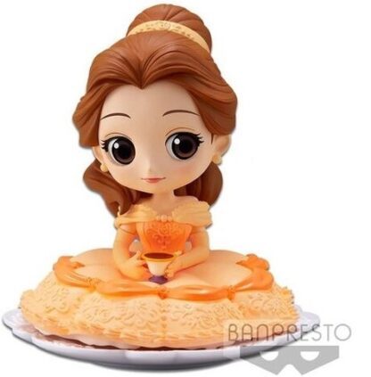 Figurine Banpresto Q Posket Disney La Belle et la Bête : Belle assise une tasse à la main (Sugirly) [10cm]