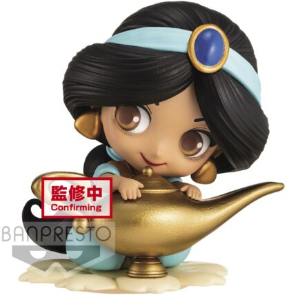 Figurine Banpresto Q Posket Disney Aladdin : Jasmine avec lampe du génie (Sweetiny) [10cm]