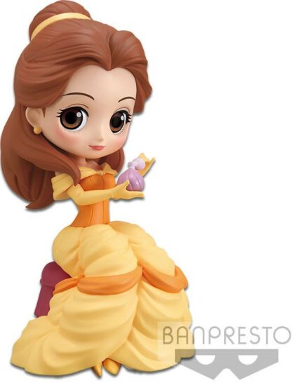 Figurine Banpresto Q Posket Disney La Belle et la Bête : Belle Perfumagic, dans sa robe de bal en train de se parfumer (Version B) [12cm]