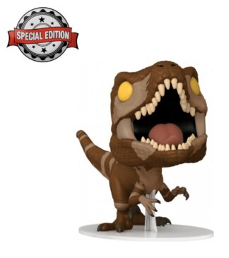 Figurine Funko POP! [Exclusive] Jurassic World Dominion : Atrociraptor (Red) la bouche ouverte, prêt à vous croquer [1217]