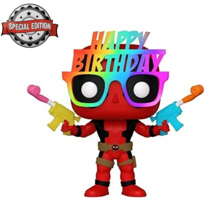 Figurine Funko POP! [Exclusive] Marvel : Deadpool Birthday Glasses [783]