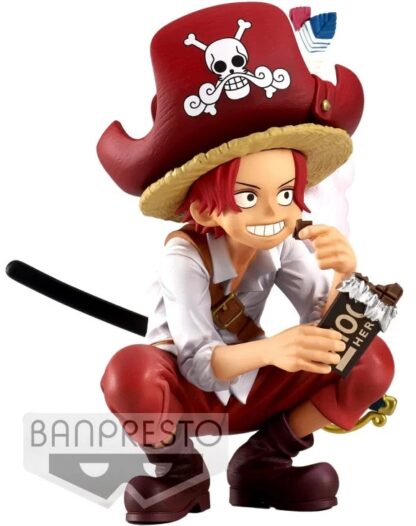 Figurine Banpresto One Piece DFX The Grandline Children : Shanks enfant mangeant du chocolat (Wanokuni Special Version) [10cm]
