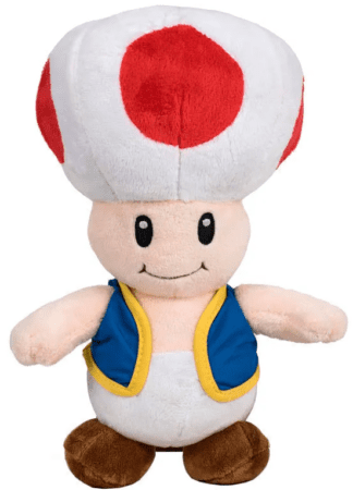 Peluche Play by Play Super Mario Bros : Toad [30cm]