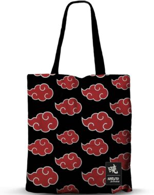 Sac fourre-tout “Tote Bag” Premium Karactermania Naruto : Akatsuki (symbole nuages) [40×33]