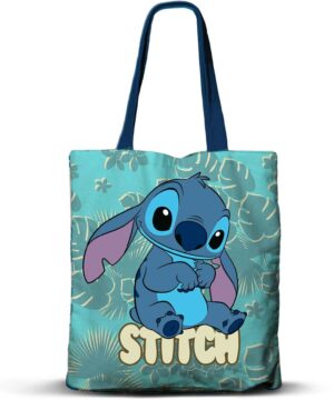 Sac fourre-tout “Tote Bag” Premium Karactermania Disney Lilo & Stitch : Stitch assis [40×33]