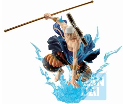 Figurine Banpresto One Piece Ichibanso : Enel dans sa tenue originale, déployant sa puissance électrique (Duel Memories) [13cm]