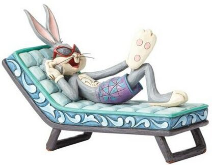 Figurine Looney Tunes by Jim Shore : Bugs Bunny chaise longue [12 cm]