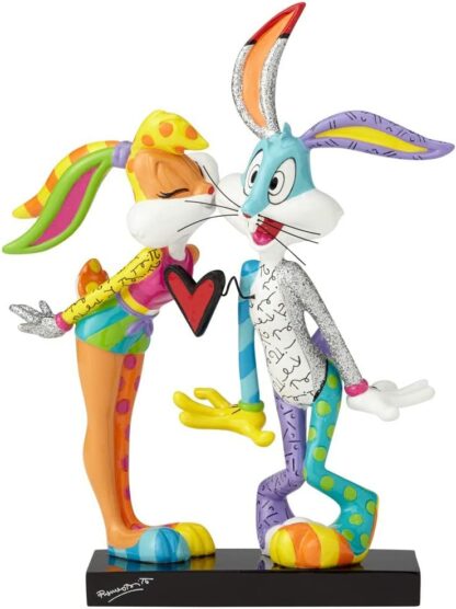 Figurine Looney Tunes by Britto : Lola embrassant Bugs Bunny [21 cm]