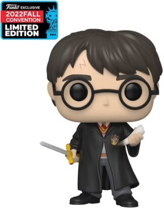 Figurine Funko POP! [Exclusive] Harry Potter : Harry avec l’épée de Gryffondor et le croc du Basilic [147]