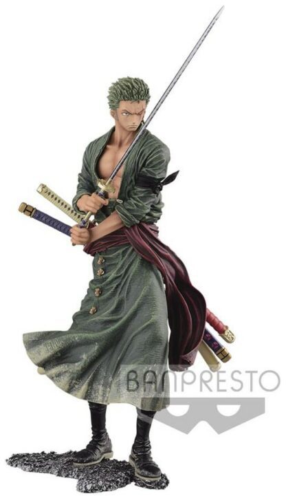 Figurine Banpresto One Piece Creator X Creator: Roronoa Zoro dans sa tenue originale, l'épée à la main (20cm)