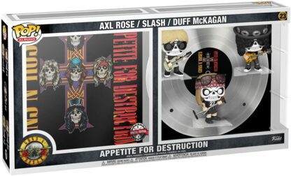 Figurine Funko POP [Exclusive Deluxe] Gun's N' Roses avec album "Appetite for Destruction" [23] (Pack 3 Figurines)