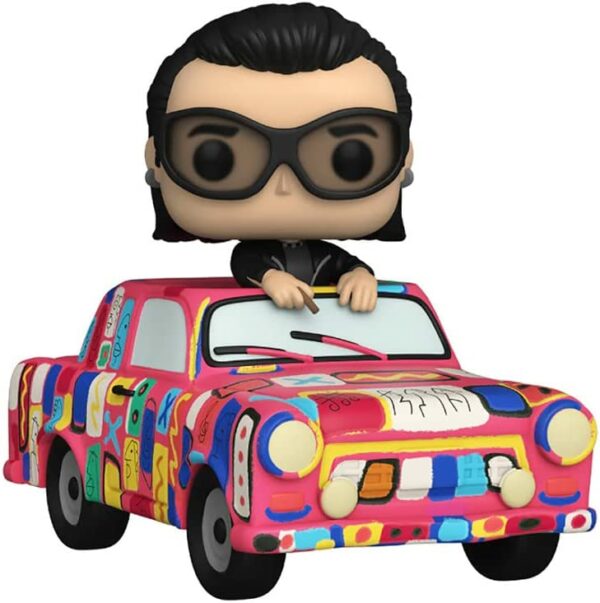 Figurine Funko Pop! Megasize [Super Deluxe] U2 Zoo TV : Bono with Achtung Baby Car [293]