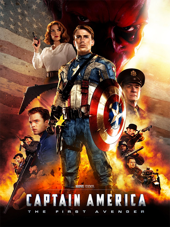 Affiche film Captain America - The first Avenger Marvel
