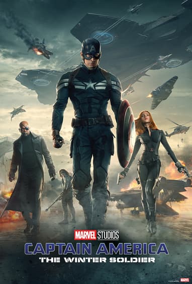 Affiche Captain America le soldat de l'hiver Marvel