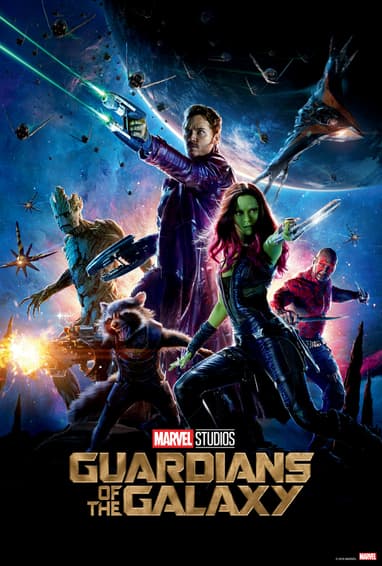 Affiche film Les Gardiens de la Galaxie Marvel

