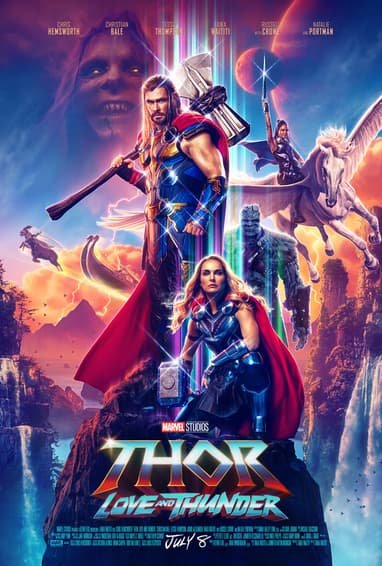 Affiche film Thor : Love and Thunder Marvel