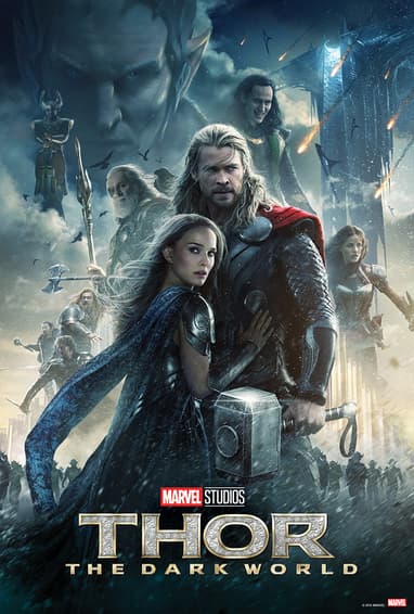 Affiche film Thor : Le monde des Ténèbres Marvel