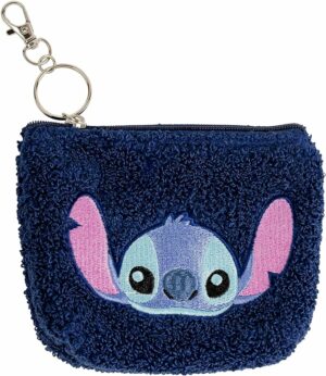 Porte-clés trousse Disney : Lilo & Stitch : Trousse brodée Stitch [Dimensions 12 x 10cm]