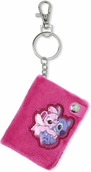 Porte-clés Mini portefeuille Disney Lilo & Stitch : Stitch et Angel [Dimensions 5,1 x 4,6cm]