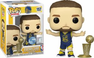 Figurine Pop [Exclusive] NBA Golden State Warriors : Stephen Curry avec coupe [157]