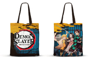 Tote Bag Premium (Limited Edition) Demon Slayer : Tanjiro, Nezuko, Zenitsu et Inosuke [40×33]