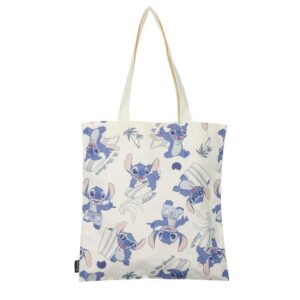 Tote Bag Premium Disney Lilo & Stitch : Stitch surfing [40×33]